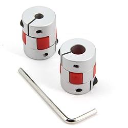 Zeberoxyz 2PCS 5mm to 8mm Aluminium Plum Flexible
