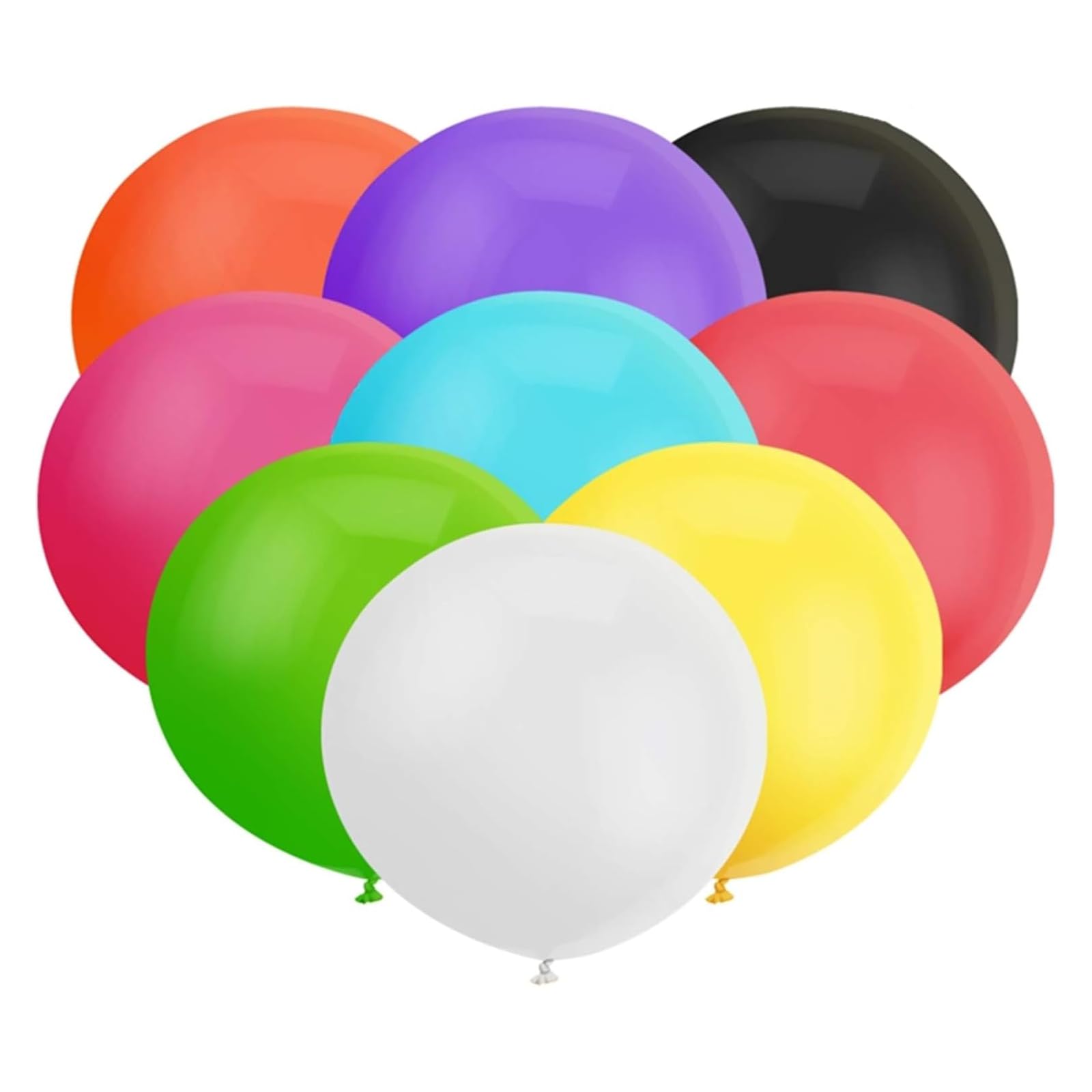 18 Inch Large Round Balloon Assorted Latex Giant Balloons Jumbo Thick Balloons for Photo Shoots/Birthday/Wedding Party/Festival/Event/Carnival Decorations 30 ct/Pack