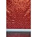 TRLYC 4Ft7Ft Photo Booth Backdrop Red Sparkly Wedding and Party Curtain
