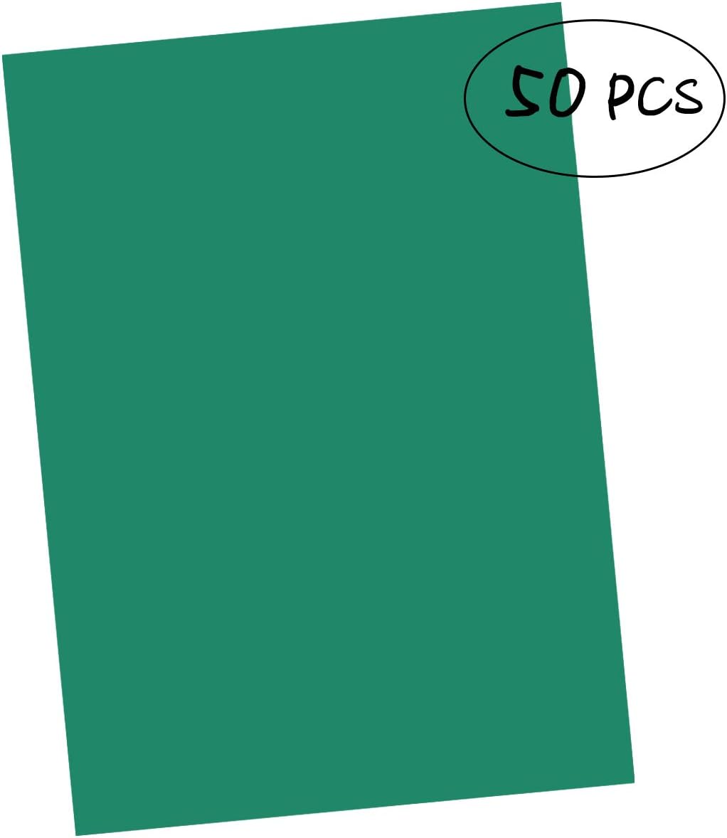 50 Pcs Carbon Transfer Paper Tracing Paper 11.7"×8.3" for Transfer Pattern on Wood, Paper, Canvas (Green)