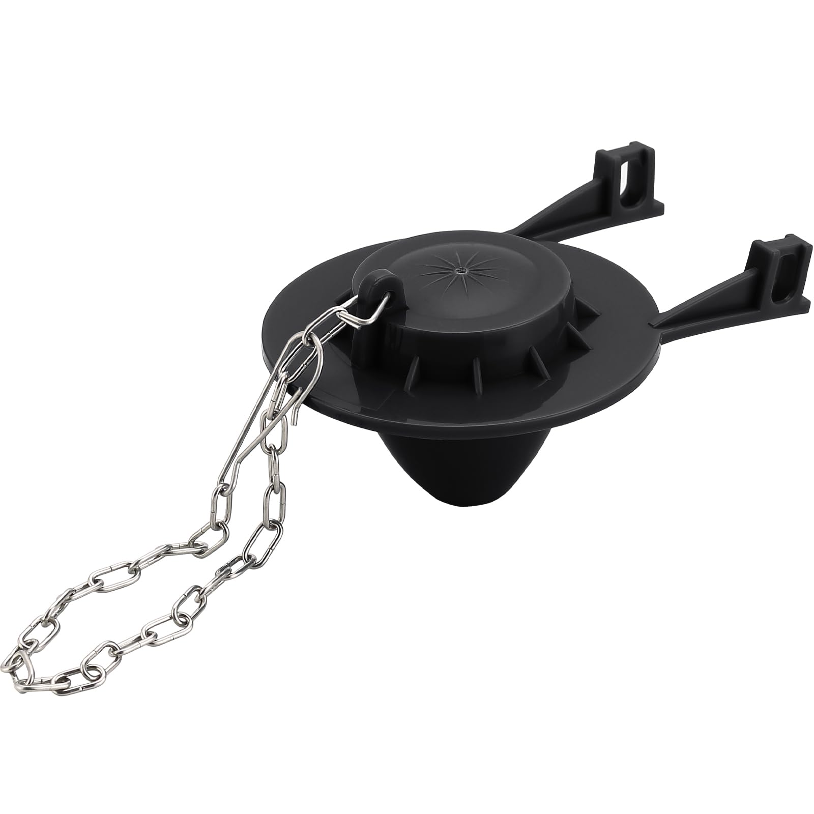 Photo 1 of 2 Inch Toilet Flapper Replacement Kit,Universal Toilet Stopper Flapper Compatible with Most American Standard Kohler Fluidmaster TOTO Gerber Toilets Tank,Water Saving Rubber Flush Valve Flapper(Black)