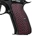 Cool Hand G10 Grips for CZ 75 Full Size, SP-01 Series, Shadow 2, 75B BD, SP-01, Gun Grips Screws Included, Snake Scale Texture, Red/Black, H6-2-6