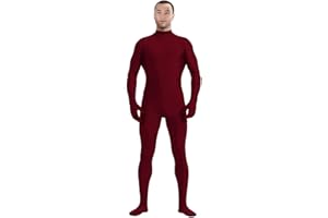Aniler Men's and Women's Headless Spandex Bodysuit Zentai Jumpsuit Halloween Dress Up Party Cosplay Unitard Body Suit