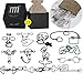High Difficulty - 12 Pieces Metal Wire Brain Teaser - Assembly & Disentanglement Puzzles Toys - Magic Trick Toys Puzzles Set - Ideal Gifts Kids Adults (Set B)