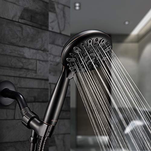 Couradric Handheld Shower Head, 6 Spray Setting High Pressure Shower