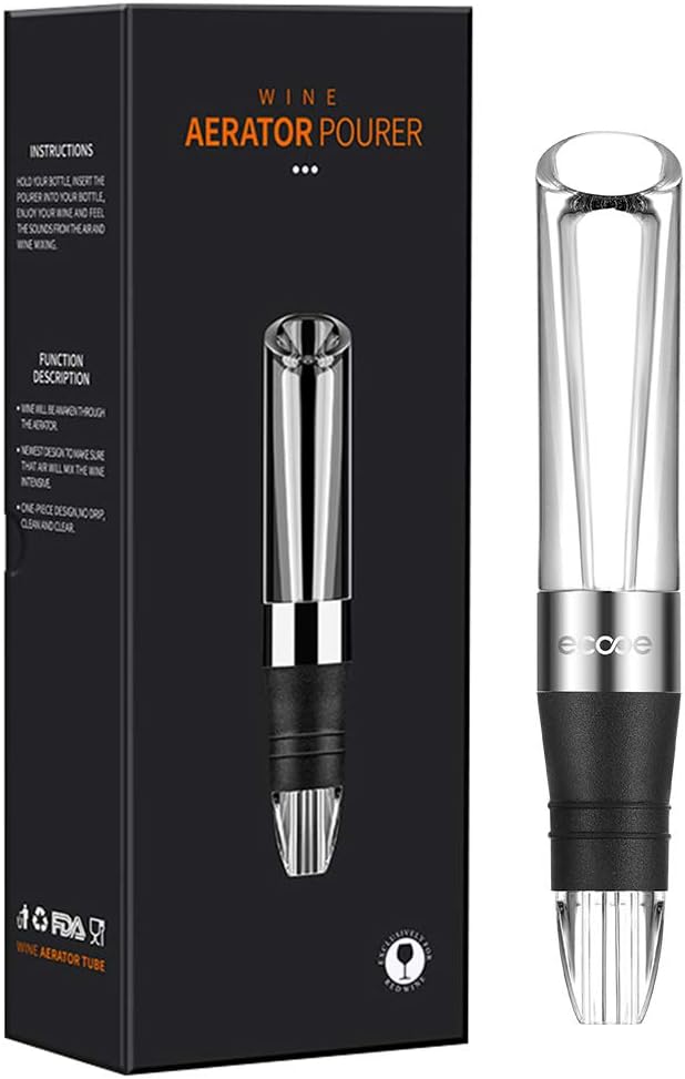 ecooe Wein Dekanter weinbelüfter Tropffreier schnell Rotwein dekantieren weindekantierer Dekantierausgießer mit lebensmittelechten Materialien BPA-freie