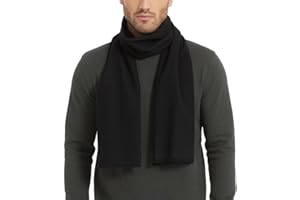 CUDDLE DREAMS Men's Silk Scarves for Winter, 100% Mulberry Silk Brushed, Luxuriously Soft & Warm, Decent Box Packed