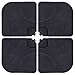 Sundale Outdoor 4 Pieces Heavy Duty Plastic Water Sand Cantilever Umbrella Base Stand Patio Offset Umbrella Weights