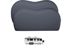 SOTISI Tire Covers for Trailers, Dual Axle Tire Cover(2 Pack) Fits 30"-32" Diameter Tires, Waterproof Anti-UV 420D Oxford Tire Cover for RV/Truck/Trailer (Grey)