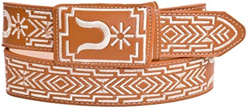 New West Men's Hand Crafted Fine Leather Belt 34 Tan