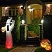 SUPERJARE 8 Ft Halloween Inflatable Ghost, Blow up Flashing Flame Decoration with LED Light, Indoor & Outdoor, Yard & Lawn Decor