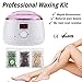 Wowax Wax Warmer Hard Wax Beads Hair Removal Waxing Kit with Wax Applicator Sticks for Adults (Unisex) Body Hair Removal