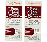 (Pack of 2) Sally Hansen Salon Insta Gel Strips, Wine Not, 16 Ounce