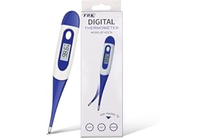 FDK Digital Thermometers for Adults Kids, Fast Accurate & Safe Baby Thermometer for Oral, Medical Grade Temperature, Easy-to-Read Digital Display