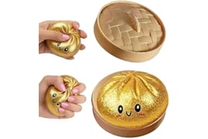 Glitter Dumpling, Glitter Dumpling Squishy Box, Adult Dumplings Squishy, Anxiety Relief, Adult Soft Squeeze Decompression Dou