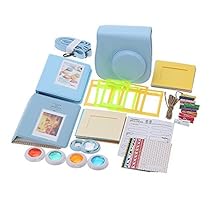 Andoer Instant Film Camera Accessories for Fujifilm Instax Mini8 w/ Case / Photo Album / Close-Up Selfie Lens / Colors Close-Up Lens / Wall Hang Frames / Photo Frame / Stickers Cute Kids Friends Gift