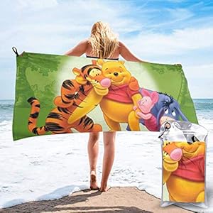 vfrtg WinNie The Pooh Microfiber Towel Perfect Travel & Sports &Beach Towel Fast Drying Super Absorbent Ultra Compact Suitable for Camping Backpacking Gym Beach Swimming Yoga