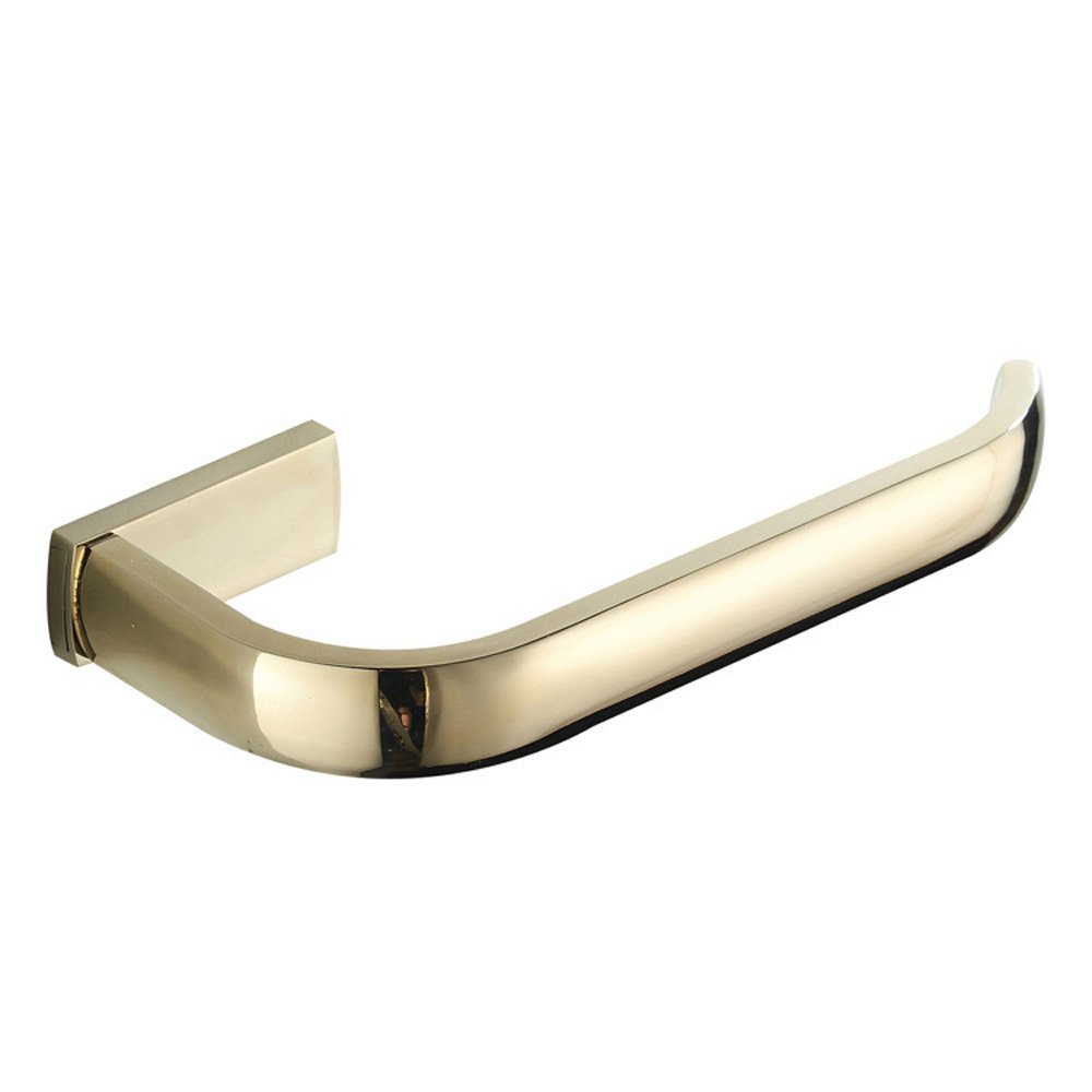 WOMAO Toilet Roll Holder Gold Polished Brass Wall Mounted Toilet Paper Holder for Hanging Bathroom Kitchen Modern Roll Tissue Storage