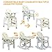 INFANS 5 in 1 Baby High Chair, Convertible Toddler Table Chair Set, Rocking Chair, Multi-Function Seat with Lockable Universal Wheels, Adjustable Seat Back, Removable Trays