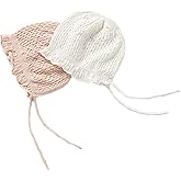 Vivobiniya Toddler Girl Lovely Flounce Knit Hats Baby Bonnets Newborn Baby Hats 0-8y