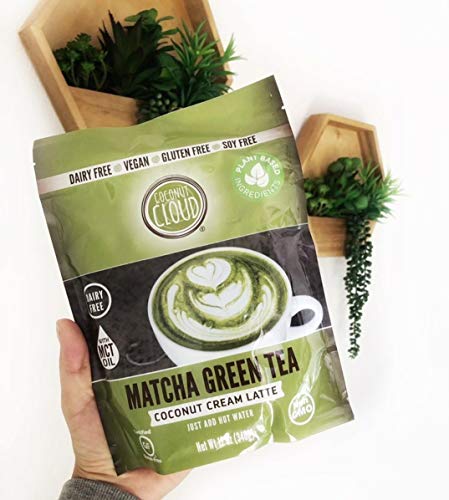 Coconut Cloud: Vegan Matcha Latte | Delicious, Lightly Sweetened. Made from Premium Japanese Grade Green Tea & Coconut Milk Powder (Dairy Free, Plant Based, Non-GMO), 21 Servings