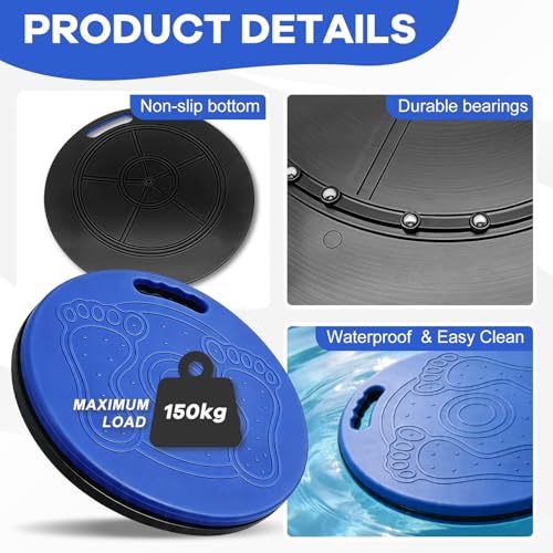 Rotating Transfer Table, Non-slip Swivel Disc, Patient Transfer From Wheelchair to Bed, Bathroom, Toilet and Car, 360° Swivel Transfer Plate