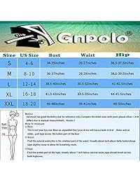 Trajes de baño Gnpolo de dos piezas para dama con un hombro y cintura alta