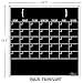 Dry Erase Magnet Calendar Black Fluorescent (Can only use chalk markers)