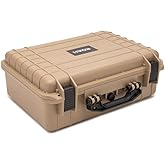 Koah Weatherproof Hard Case with Customizable Foam (18 x 14 x 7 Inch) - Tan