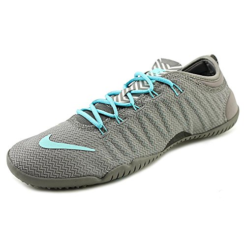 Nike Womens Free Cross Bionic Running Shoes-Light Ash/Hyper Turquoise-9