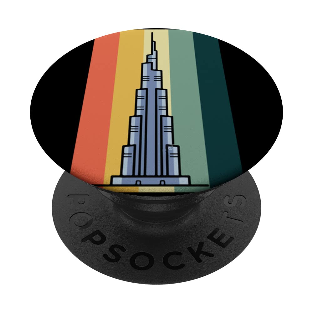 Burj Khalifa Skyscraper Dubai United Arab Emirates PopSockets Swappable PopGrip