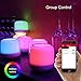 PLAYBULB LED Candle, Smart Bluetooth Flameless Candle, Color Changing Battery Operated Rechargeable Electric Candle with Timer and APP Remote Control for Party/Candle Holder/Night Light/Wedding Decor