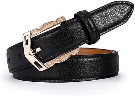 Ladies Diamante Pin buckles Belt,Stylish Leisure Decoration Simple wild Jeans Belt-C 105cm(41inch)