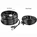 Five Star Cable RG59 Siamese Combo Cable Patch RG59 Video + 18/2 Power for TVI, CVI, AHD and HD-SDI CCTV Camera System with BNC connectors and 2.1mm Power Jack (150 Ft, Black)