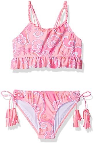 Kate Mack Big Girls' Maui MOD 2pc Swim Tankini, Pink, 7