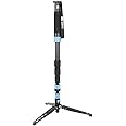 Sirui 6952060001753 P-424SR Carbon Fiber Photo/Video Monopod, Extends to 75", Supports 26.5 lb, Gray