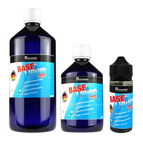 Riccardo Basisliquid Balance, 50% PG/50% VG, Base Liquid 0,0 mg Nikotin, 1000 ml – Bild 3
