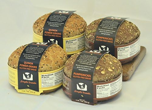 Gluten-free Combo Pack - Pick Any Two Flavors! (Quinoa Pwr Grains (2 loaves) + Pumkinickel (2 loaves))