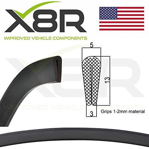 Medium Deep Black Rubber U Channel Edging Trim Seal Car Protection Door Bumper Part X8R0128