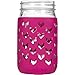 JarJackets Silicone Mason Jar Sleeve - Fits 32oz (1 quart) REGULAR or WIDE-Mouth Jars … (1, Sangria)