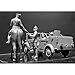 Master Box WWII SDKFZ 2 Type 170VK German Radio Car (with 4 Figs and Horse) Figure Model Building Kits (1:35 Scale)