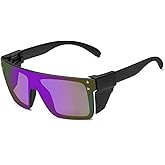 BINGKING Polarized Sunglasses for Men Women Impact Resistance Z87.1safety UV400 Protection light weight for Workers