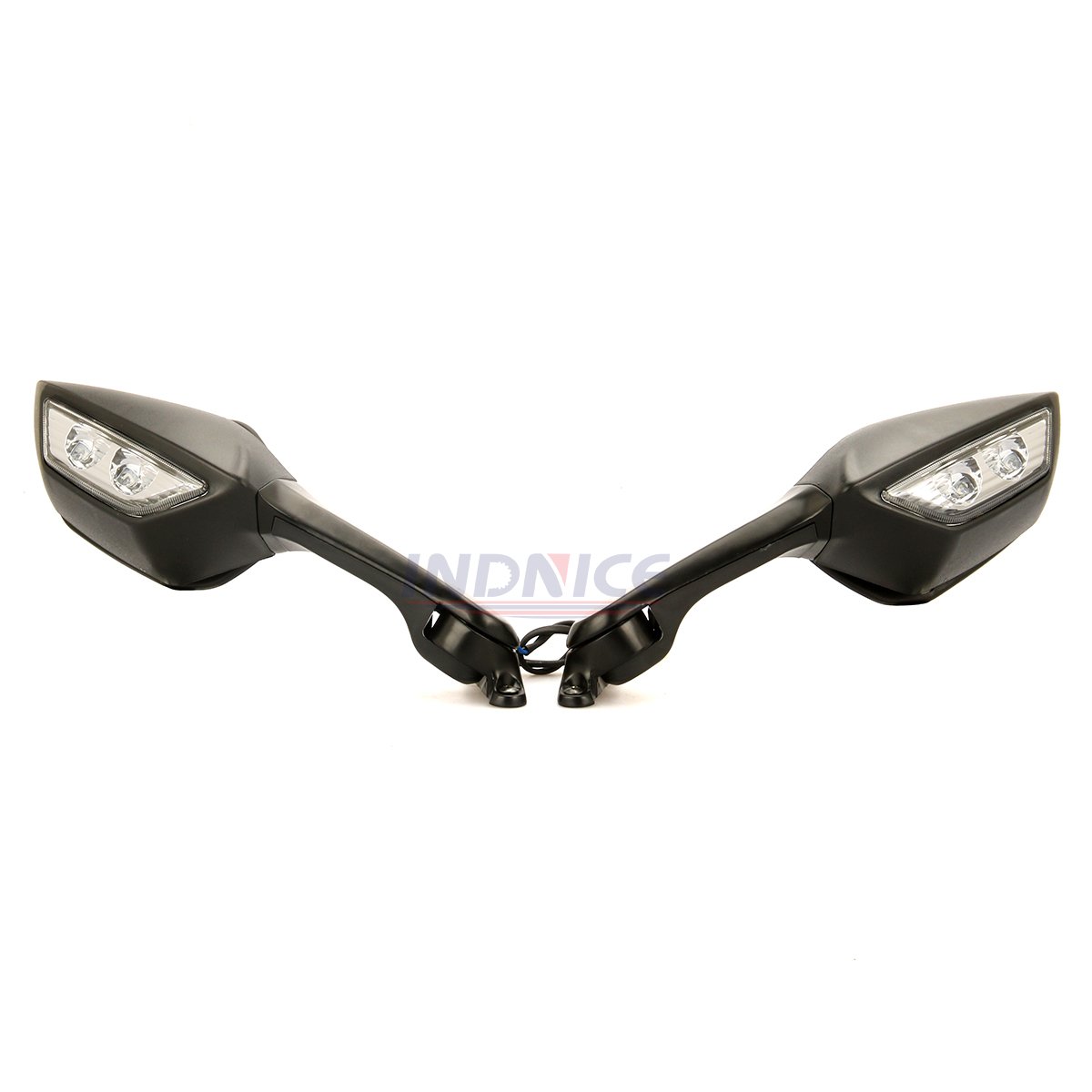 Moto Black Rear View Mirrors w/Turn Signals For Kawasaki Ninja ZX10R ZX-10R 11-15