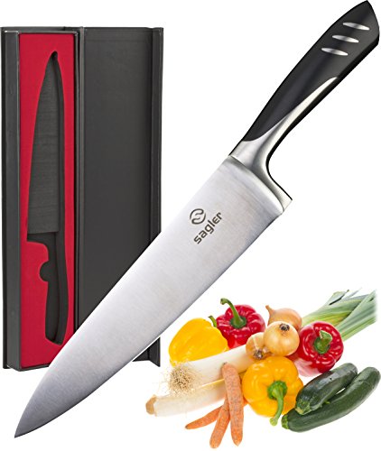 Chef knife 8 inch - kitchen knife german steel with gif…