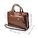 JINDILONG Mens PU Leather Briefcase 10-13.3 Inch Shoulder Laptop Bag Messenger Bag Waterproof Brown