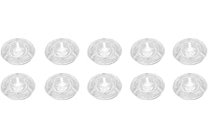 ASTIBYM Guitar Effects Pedal Footswitch Toppers, 10Pcs Footswitch Toppers Clear Transparent Universal for Guitar Effects Pedal Accessories