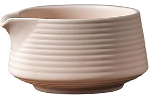 Yajuyi Japanese Matcha Bowl Handmade Matcha Ceremony Matcha Cup with Spout for Restaurant, Pink