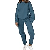 PAODIKUAI Women 2 Piece Outfits Hoodie Sweatsuits Set Sweatpants Long Sleeve Sweatshirt Matching Joggers Tracksuit Sets