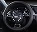 Follicomfy Auto Car Leather Steering Wheel Cover Anti Slip Wrap 15