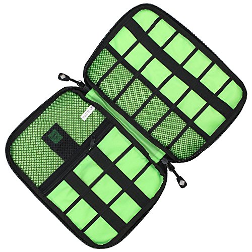 Black Travel Electronics Cable Organizer Bag Case for Cords,Cable,Charger,Power Bank,Battery Pack,Hard Drives,Usb Gear,Earphone,Flash Drive,Electronics Accessories - Thumbnail 3